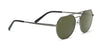 Serengeti SHELBY Sunglasses | Size 54 / Shiny Silver / Saturn Polarized 555nm Blue Cat 2 to 3