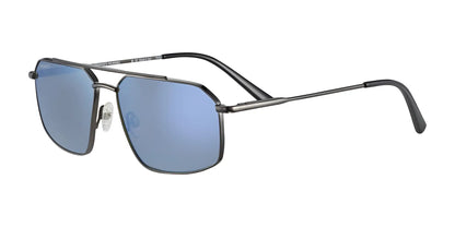 Serengeti WAYNE Sunglasses Shiny Dark Gunmetal / Mineral Polarized 555nm Blue Cat 2 to 3