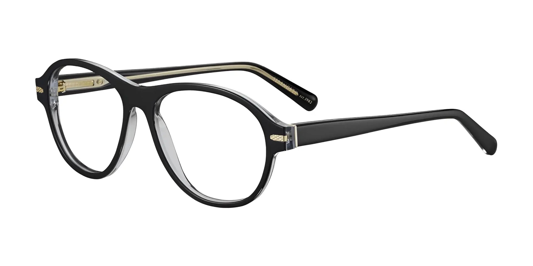 Serengeti WILBOUR Eyeglasses Shiny Black Transparent Layer