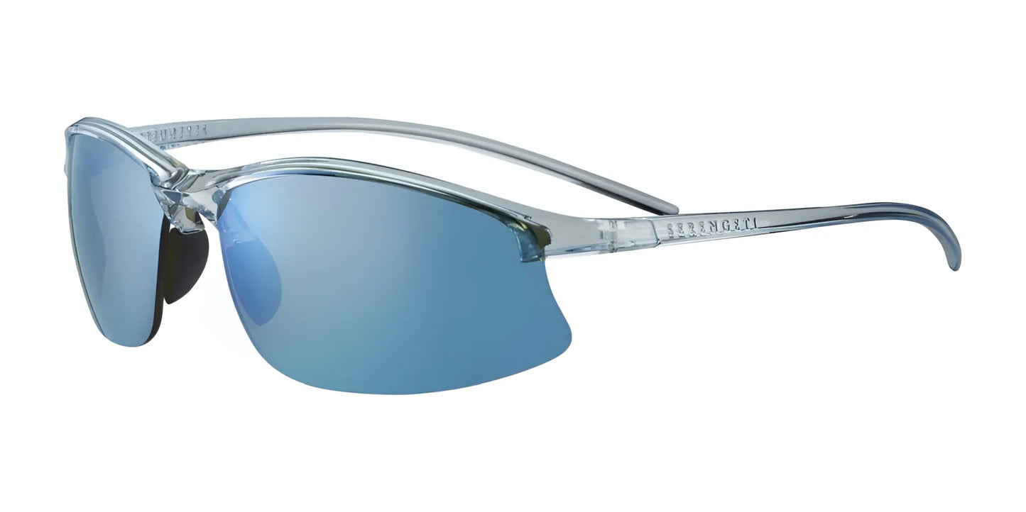 Serengeti WINSLOW Sunglasses Shiny Crystal Ice Blue / Saturn Polarized 555nm Blue Cat 2 to 3 B8