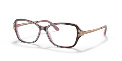 Sferoflex SF1576 Eyeglasses Top Plum On Opal Pink
