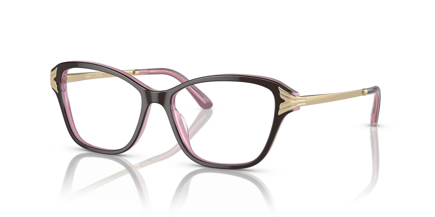 Sferoflex SF1577 Eyeglasses Top Brown On Pink Transparent