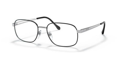 Sferoflex SF2294 Eyeglasses Top Black On Shiny Silver