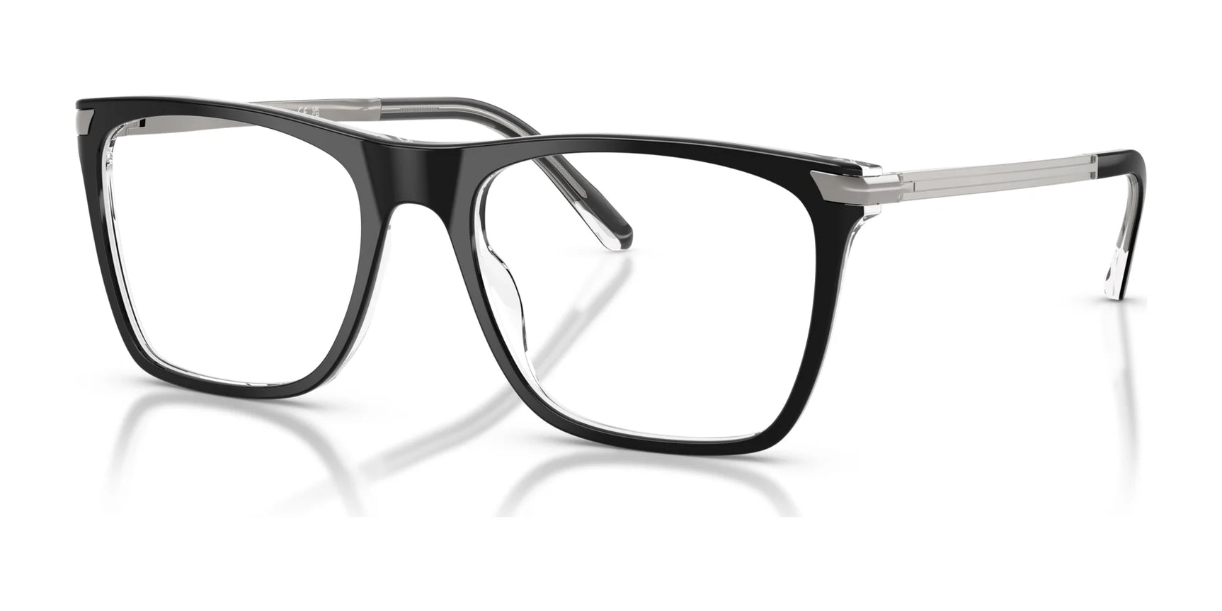 Sferoflex SF1153 Eyeglasses Shiny Black On Transparent