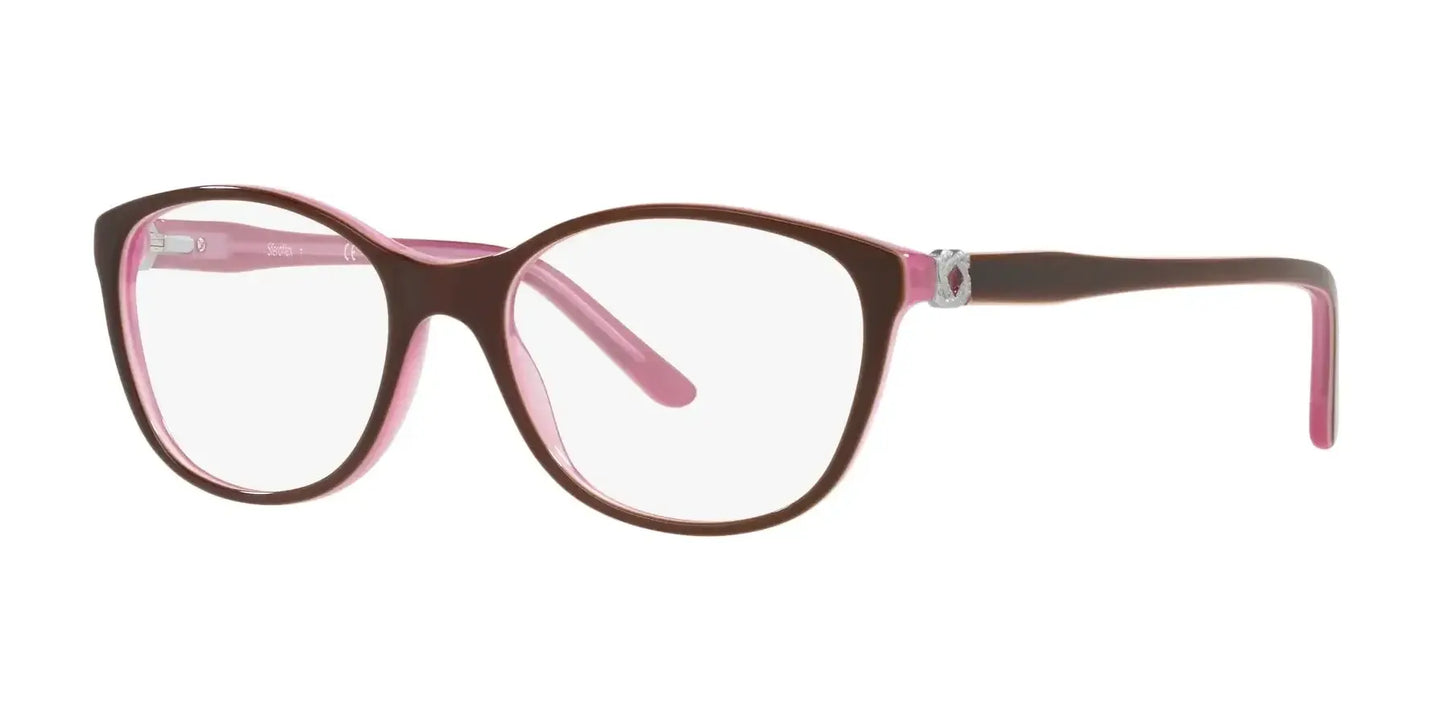 Sferoflex SF1548 Eyeglasses Top Plum On Opalin Pink