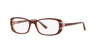 Sferoflex SF1549 Eyeglasses / Red On Transparent Pink №C571 / Size 53