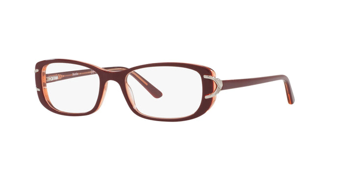 Sferoflex SF1549 Eyeglasses / Red On Transparent Pink №C571 / Size 53