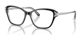 Sferoflex SF1577 Eyeglasses Top Black On Transparent