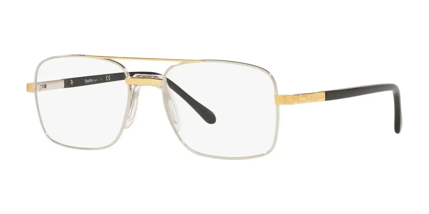 Sferoflex SF2263 Eyeglasses Silver Gold