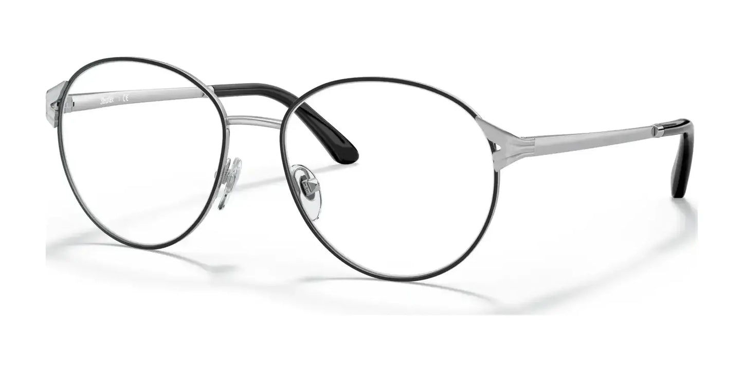 Sferoflex SF2601 Eyeglasses Top Black On Shiny Silver