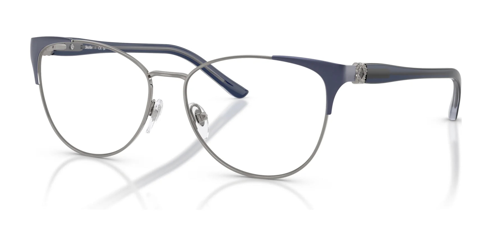 Sferoflex SF2603 Eyeglasses Shiny Gunmetal / Matte Violet