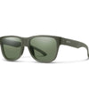 Smith Optics LOWDOWN SLIM 2 Sunglasses / Matte Moss Crystal / ChromaPop Polarized Gray Green