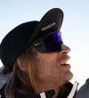 Smith Optics Pursuit Sunglasses / Matte Black / ChromaPop Glacier Photochromic Copper to Gray Blue Mirror Cat. 1-4