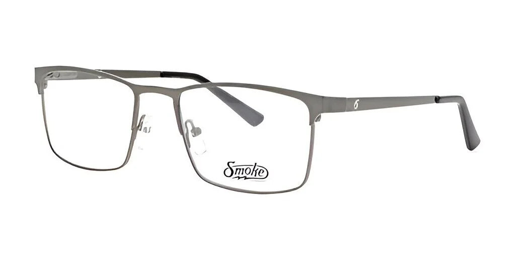 Smoke PART Eyeglasses Gunmetal Non Prescription