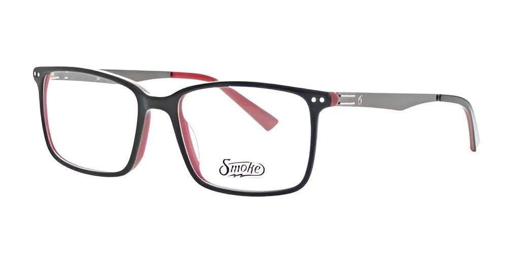 Smoke ROCKET Eyeglasses Black Red Non Prescription