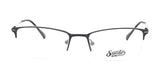 Discover the Smoke TRIPLE CROWN Eyeglasses in size 52—elegantly designed with sleek, rimless lenses and black metal arms. Featuring a subtle "Smoke" logo on one lens and a distinctive smoke-colored tint, these eyeglasses are perfect for the fashion-forward individual seeking to make a stylish statement.