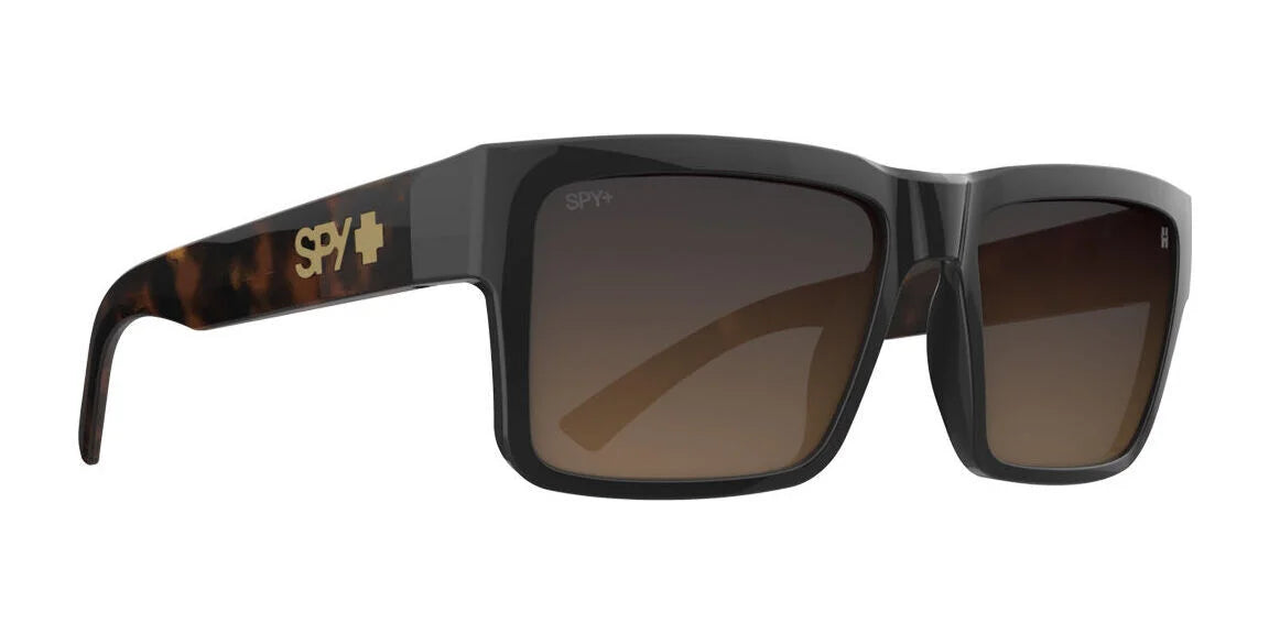 SPY MONTANA Sunglasses Black / Honey Tort / Happy Dark Brown Fade