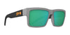 SPY MONTANA Sunglasses | Size 54 / Matte Gray/Translucent Black / Happy Bronze with Light Green Spectra Mirror