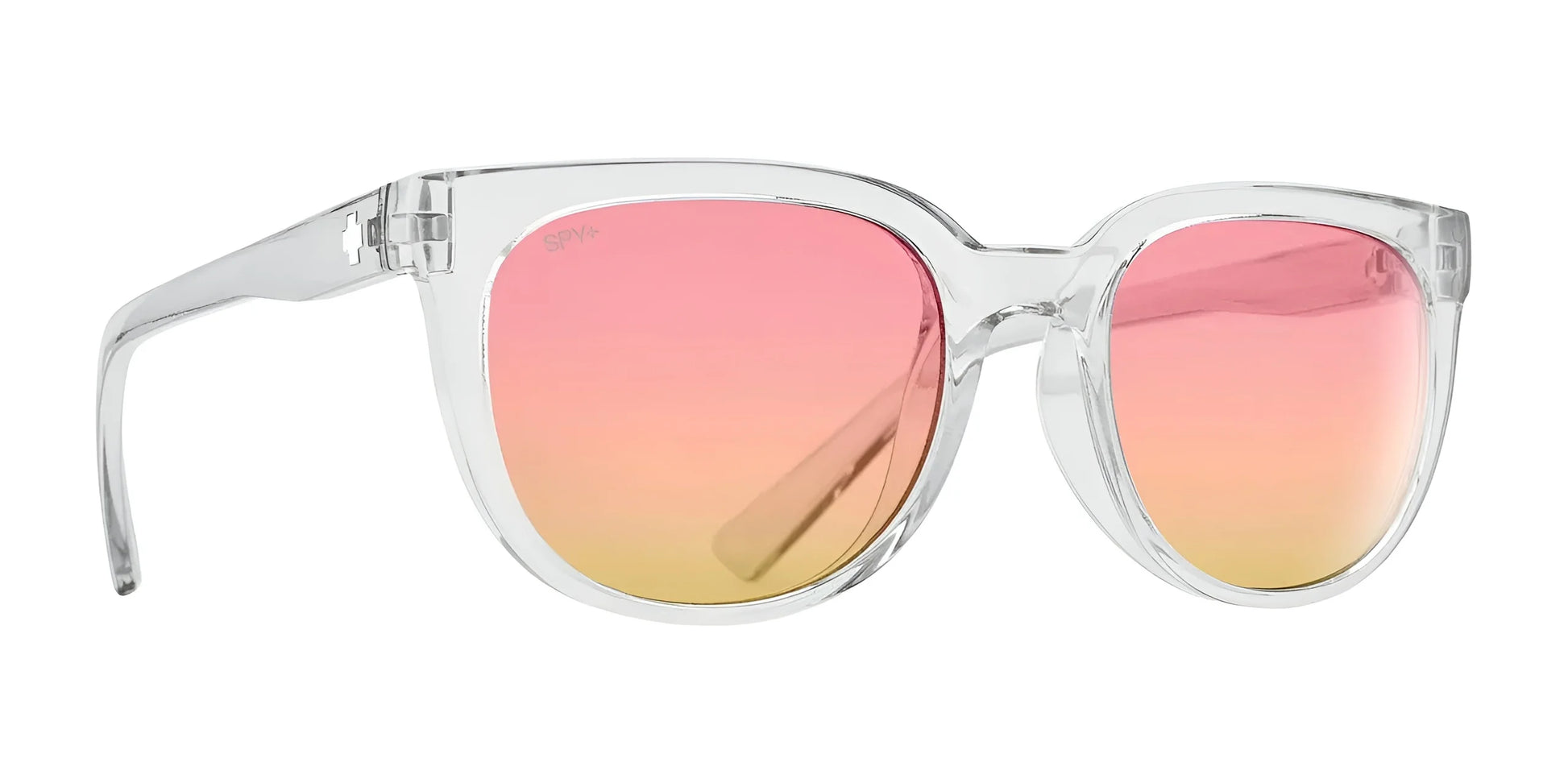 SPY BEWILDER Sunglasses Translucent Light Gray / Bronze with Iridescent Spectra Mirror