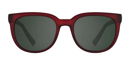 SPY BEWILDER Sunglasses Matte Translucent Sienna Red / Happy Gray Green