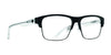SPY BRODY 50/50 Eyeglasses / Matte Black Gloss Crystal / Size 57