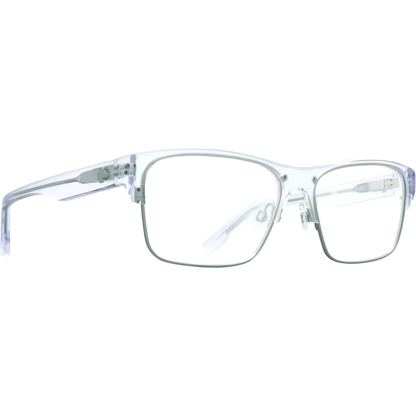 SPY BRODY 50/50 Eyeglasses Crystal Matte Silver