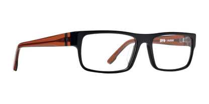 SPY VAUGHN Eyeglasses Matte Black Trans Sepia