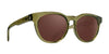 SPY CEDROS Sunglasses | Size 53 / Translucent Dark Green / Happy Dark Brown Polar