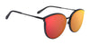 SPY COLADA Sunglasses | Size 63 / Translucent Grey Matte Gloss Black / Rose with Burgundy Flash Mirror