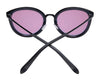 SPY COLADA Sunglasses | Size 63 / Translucent Grey Matte Gloss Black / Rose with Burgundy Flash Mirror