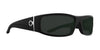 SPY COOPER Sunglasses / Matte Black / Happy Gray Green / Size 64