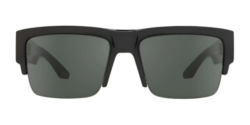 SPY CYRUS 50/50 Sunglasses / Size 57 / Black / Happy Gray Green