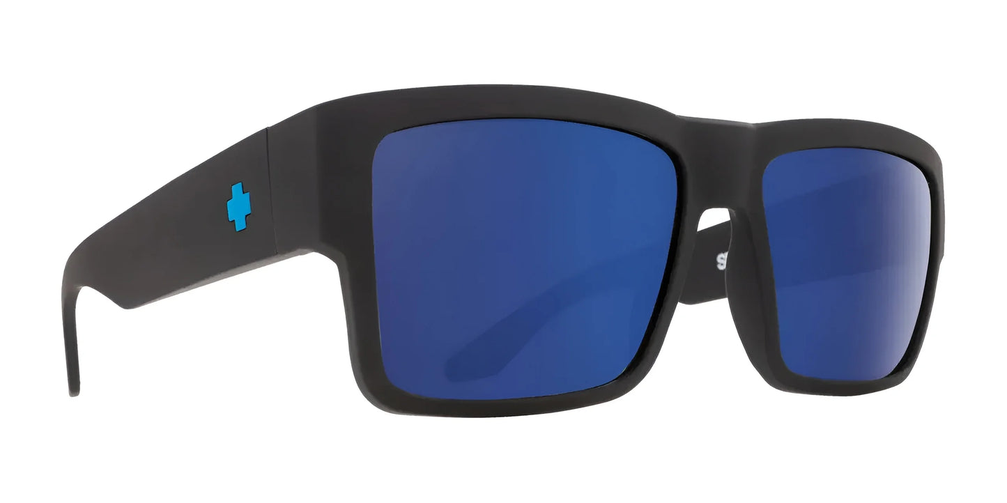 SPY CYRUS Sunglasses Soft Matte Black / Happy Bronze with Blue Spectra Mirror
