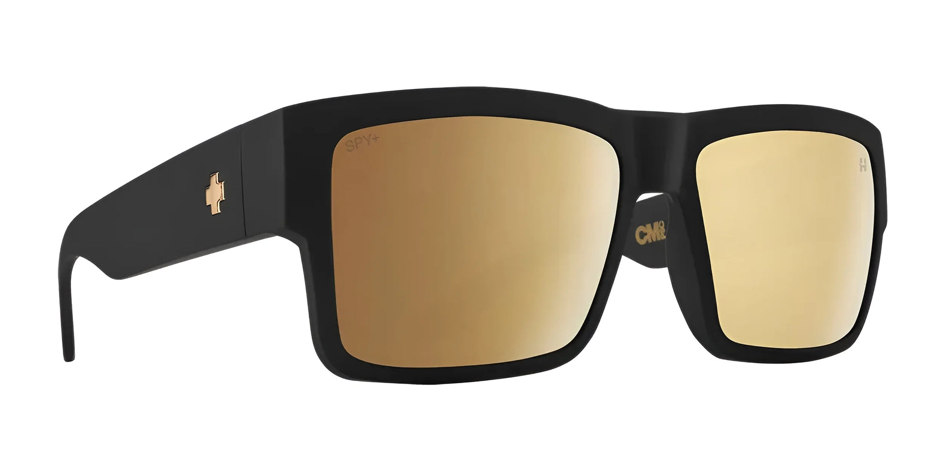 SPY CYRUS Sunglasses Soft Matte Black / Happy Bronze Gold Spectra Mirror
