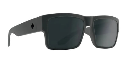 SPY CYRUS Sunglasses Soft Matte Dark Gray / Happy Gray Green Polar with Black Spectra Mirror