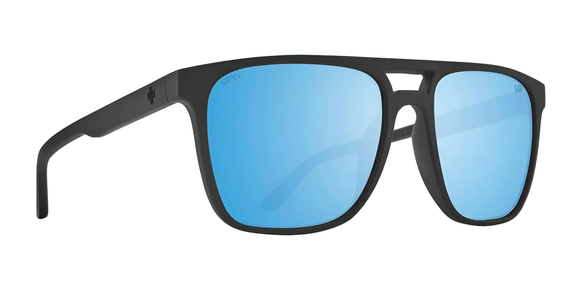 SPY CZAR Sunglasses Matte Black / Happy Boost Bronze Polar Ice Blue Spectra Mirror