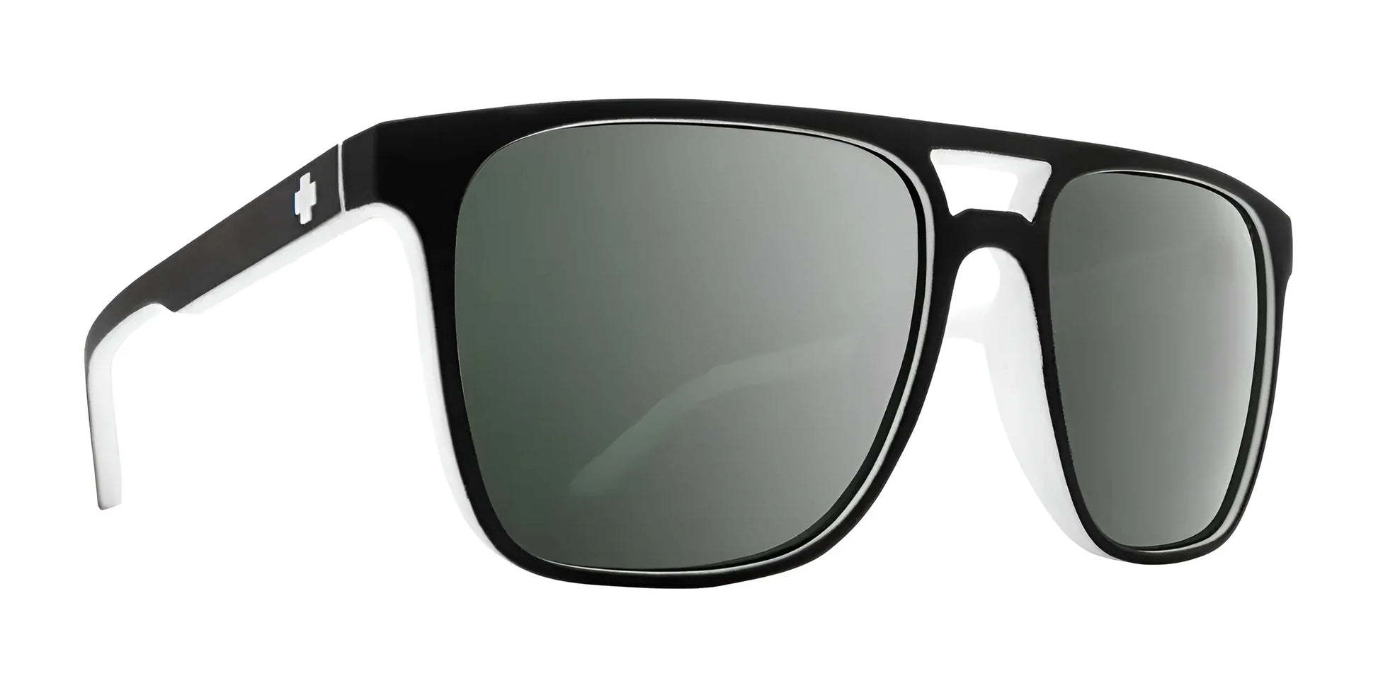 SPY CZAR Sunglasses Whitewall / HD Plus Grey Green with Platinum Spectra Mirror
