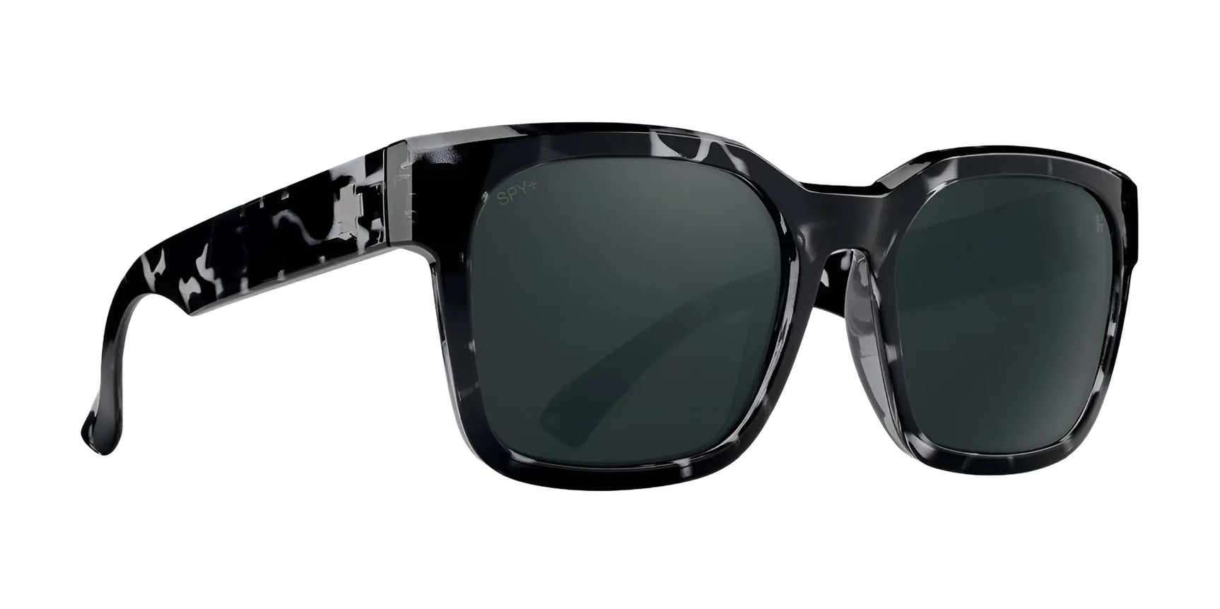 SPY DESSA Sunglasses Black Marble Tort / Happy Gray Green with Black Spectra Mirror