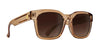 SPY DESSA Sunglasses | Size 56 / Translucent Nutmeg / Happy Dark Brown Fade