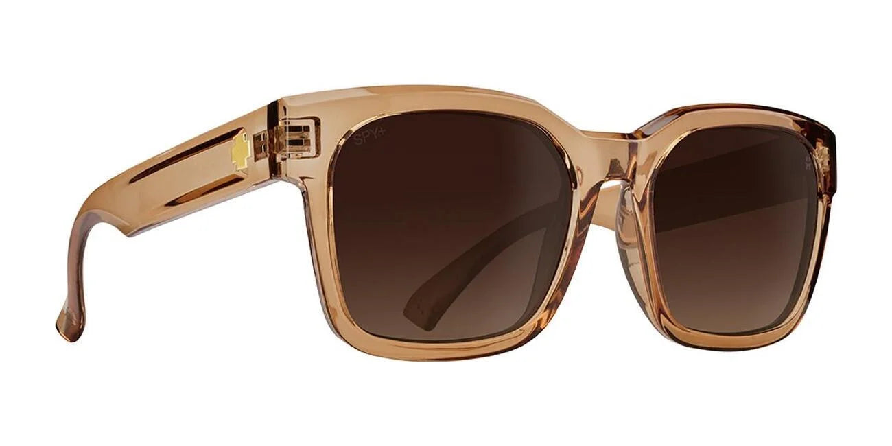 SPY DESSA Sunglasses Translucent Nutmeg / Happy Dark Brown Fade
