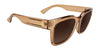 SPY DESSA Sunglasses | Size 56 / Translucent Dusty Olive / Happy Bronze Polar