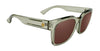 SPY DESSA Sunglasses | Size 56 / Translucent Dusty Olive / Happy Bronze Polar