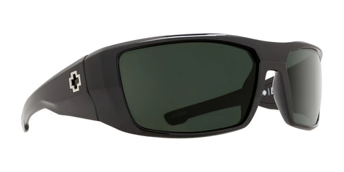 SPY DIRK Sunglasses / Size 64 / Soft Matte Black / Happy Gray Green