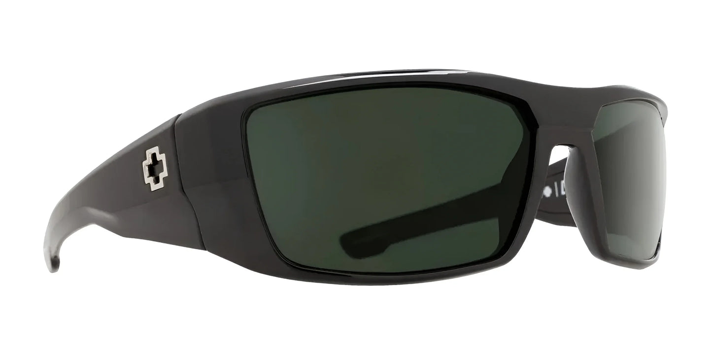 SPY Dirk Sunglasses Black / Happy Gray Green Polar
