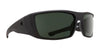 SPY DIRK Sunglasses | Size 64 / Soft Matte Black / Happy Gray Green