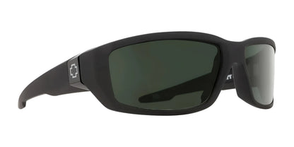 SPY DIRTY MO Sunglasses Black Soft Matte / HD Plus Grey Green Polar