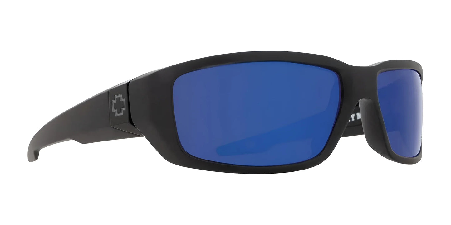 SPY DIRTY MO Sunglasses Black Matte / Happy Bronze Polar with Blue Spectra