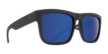 SPY DISCORD Sunglasses Soft Matte Black / Happy Dark Polar & Dark Blue Spectra Mirror