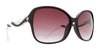 SPY FIONA Sunglasses | Size 63 / Black With Clear / Happy Merlot Fade
