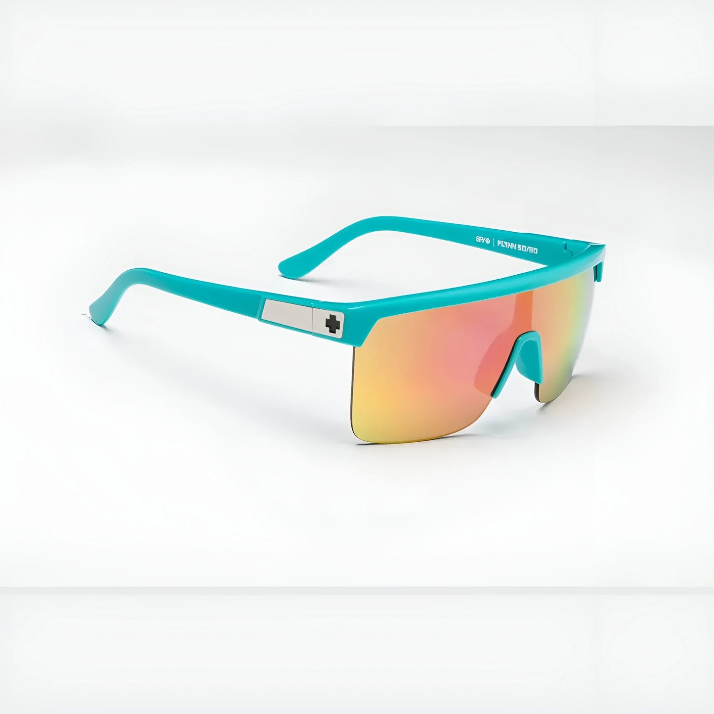 SPY FLYNN 50/50 Sunglasses Teal / HD Plus Grey Green with Pink Spectra Mirror